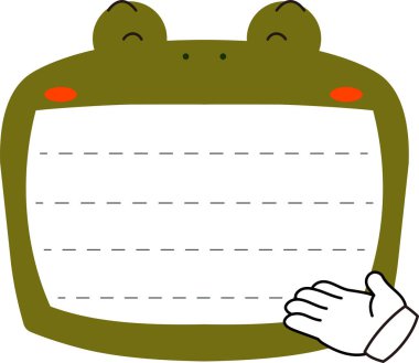 Şirin Kurbağa not panosu 