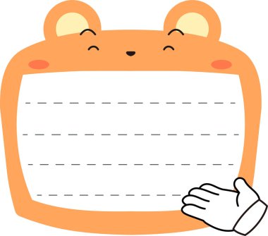 Sevimli Ayı not tahtası ana hatları 