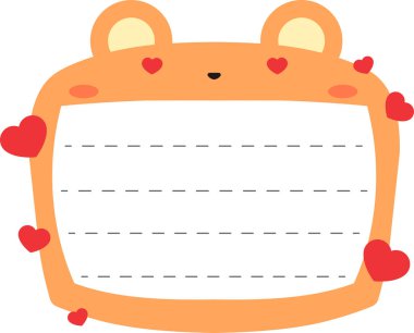 Sevimli Ayı not tahtası ana hatları 