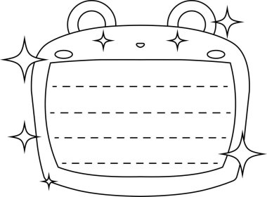 Sevimli Ayı not tahtası ana hatları 