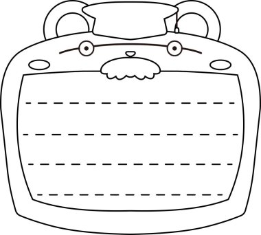 Sevimli Ayı not tahtası ana hatları 