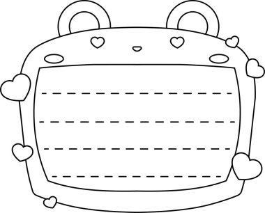 Sevimli Ayı not tahtası ana hatları 