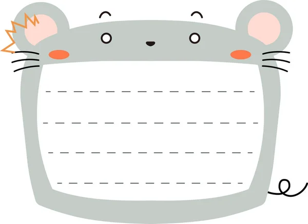 Lindo portátil de ratón — Archivo Imágenes Vectoriales