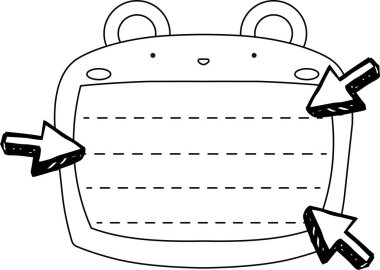 Sevimli Ayı not tahtası ana hatları 