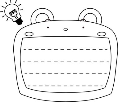 Sevimli Ayı not tahtası ana hatları 