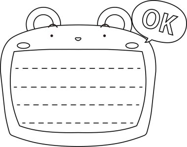 Sevimli Ayı not tahtası ana hatları 