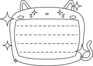 Şirin Kedi not defteri taslağı 