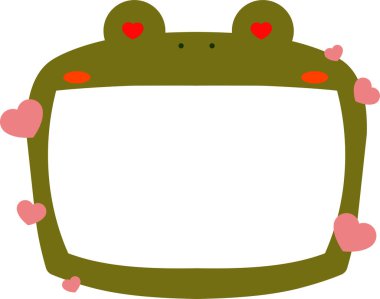 Şirin Kurbağa beyaz tahtası. 