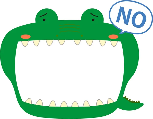 Cute krokodyl tablicy — Wektor stockowy