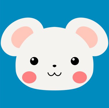 Beyaz Şirin fare yüzü 