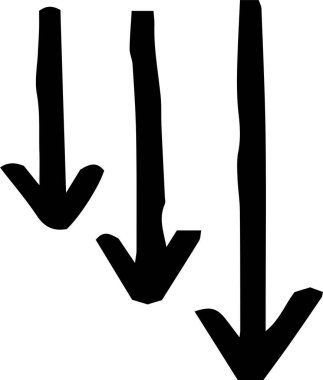 Kara El, çeşitli görünüşlü oklar çizmiş.