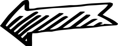 Kara El, çeşitli görünüşlü oklar çizmiş.