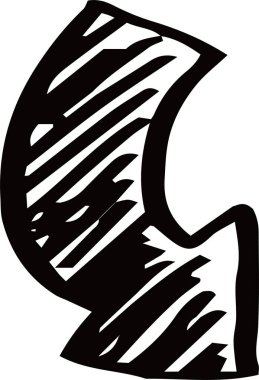 Kara El çeşitli görünüm okları çizdi 