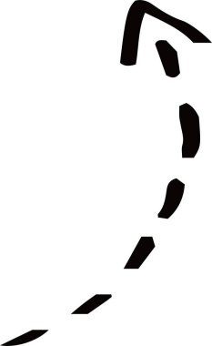 Kara El çeşitli görünüm okları çizdi 