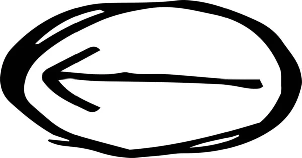 Μαύρο χέρι που χαριτωμένο Διάφορα βέλη εμφάνιση — Διανυσματικό Αρχείο