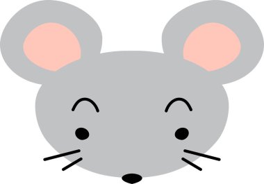 Gri Şirin fare yüzü 