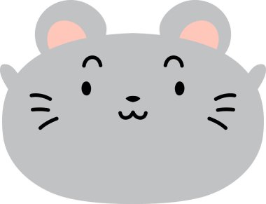 Gri Şirin fare yüzü 