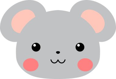 Gri Şirin fare yüzü 