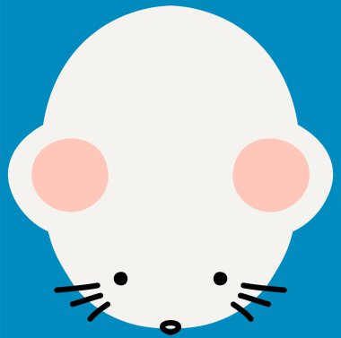 Beyaz Şirin fare yüzü 