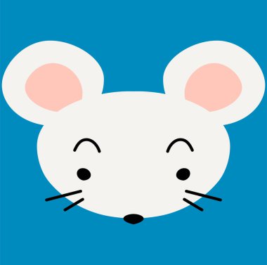 Beyaz Şirin fare yüzü 