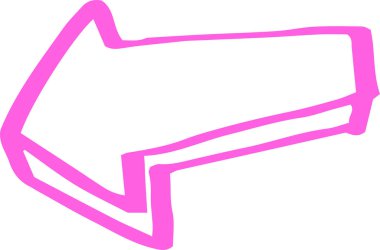 Sıcak renkler Elle çizilmiş çeşitli görünüm okları 