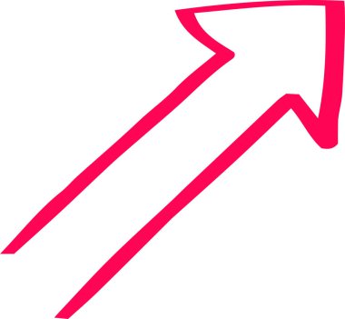 Sıcak renkler Elle çizilmiş çeşitli görünüm okları 