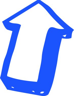 Renkli El, çeşitli görünümlü oklar çizdi 