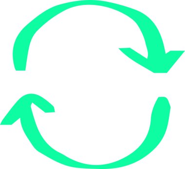 Renkli El, çeşitli görünümlü oklar çizdi 