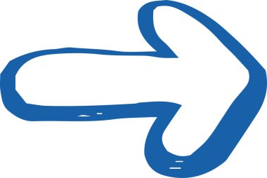 Renkli El, çeşitli görünümlü oklar çizdi 