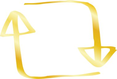 Altın El, çeşitli görünüşlü oklar çizdi. 