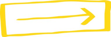 Sıcak renkler Elle çizilmiş çeşitli görünüm okları 