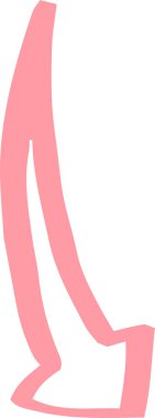 Sıcak renkler Elle çizilmiş çeşitli görünüm okları 