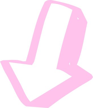 Sıcak renkler Elle çizilmiş çeşitli görünüm okları 