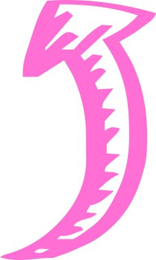 Sıcak renkler Elle çizilmiş çeşitli görünüm okları 