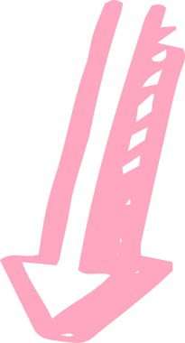 Sıcak renkler Elle çizilmiş çeşitli görünüm okları 