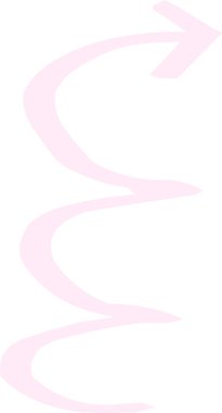 Sıcak renkler Elle çizilmiş çeşitli görünüm okları 