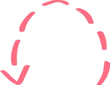 Sıcak renkler Elle çizilmiş çeşitli görünüm okları 