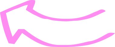 Sıcak renkler Elle çizilmiş çeşitli görünüm okları 