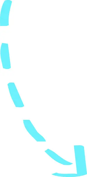 Coloré dessiné à la main mignon Diverses flèches d'apparence — Image vectorielle