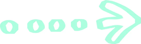 Barevné Ručně kreslené roztomilý různé vzhledu šipky — Stockový vektor