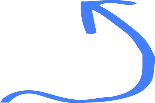 Coloré dessiné à la main mignon Diverses flèches d'apparence — Image vectorielle
