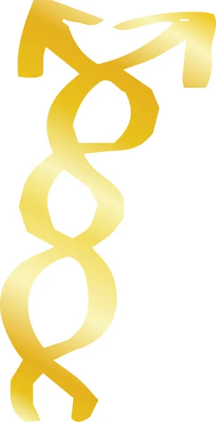 Oro dibujado a mano lindo varias flechas apariencia — Vector de stock