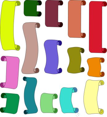 Renkli Kağıt kaydırma seti