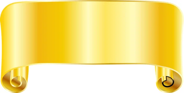 Сувій з золотими паперами — стоковий вектор