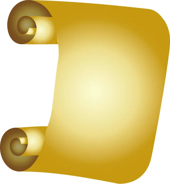 Lujoso pergamino dorado — Vector de stock