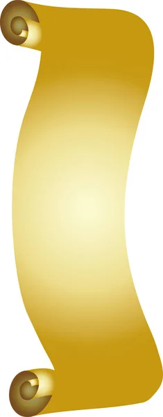 豪華な金色の巻物 — ストックベクタ