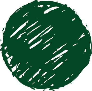 Japon fırçasıyla boyanmış Renkli Çember 