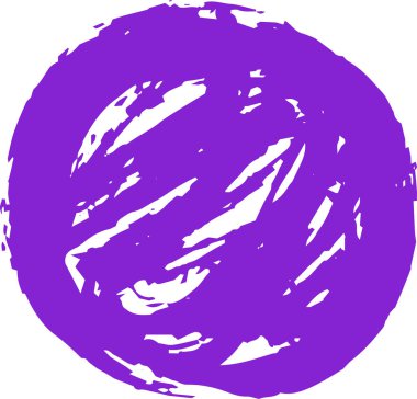 Japon fırçasıyla boyanmış Renkli Çember 