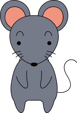 Komik ve sevimli fare 