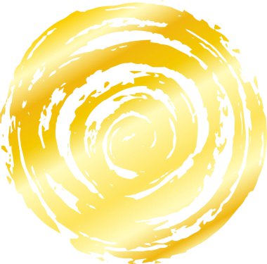 Japon fırçasıyla boyanmış Altın Çember 